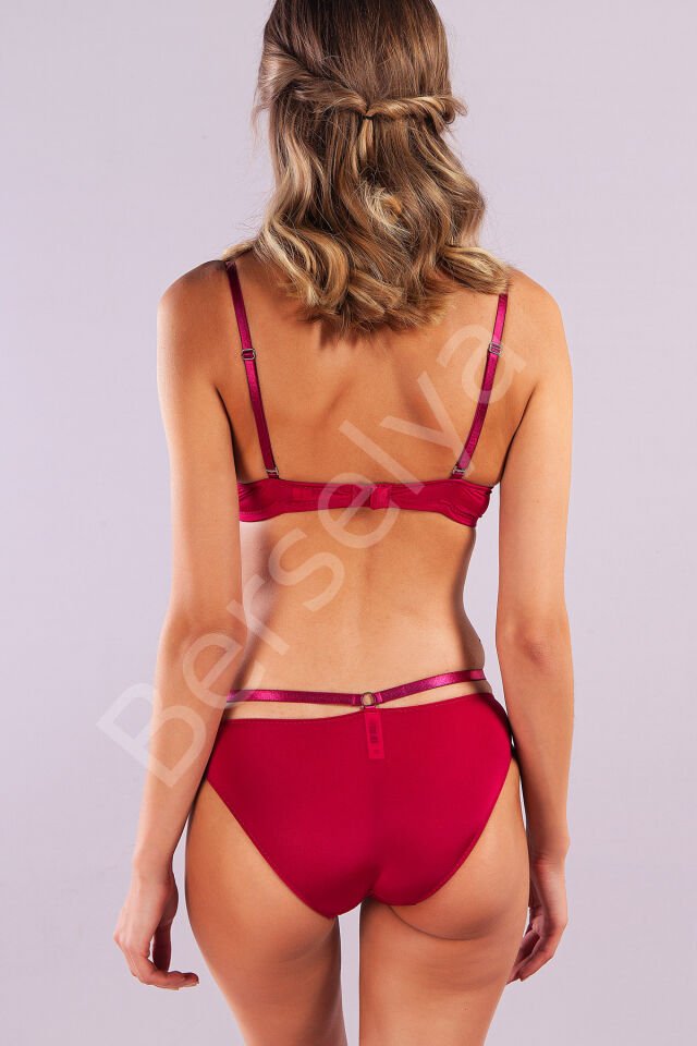 Gorbus Foam Cup Push Up Bra, Şarap Renk  Konforlu Ve Şık Sütyen