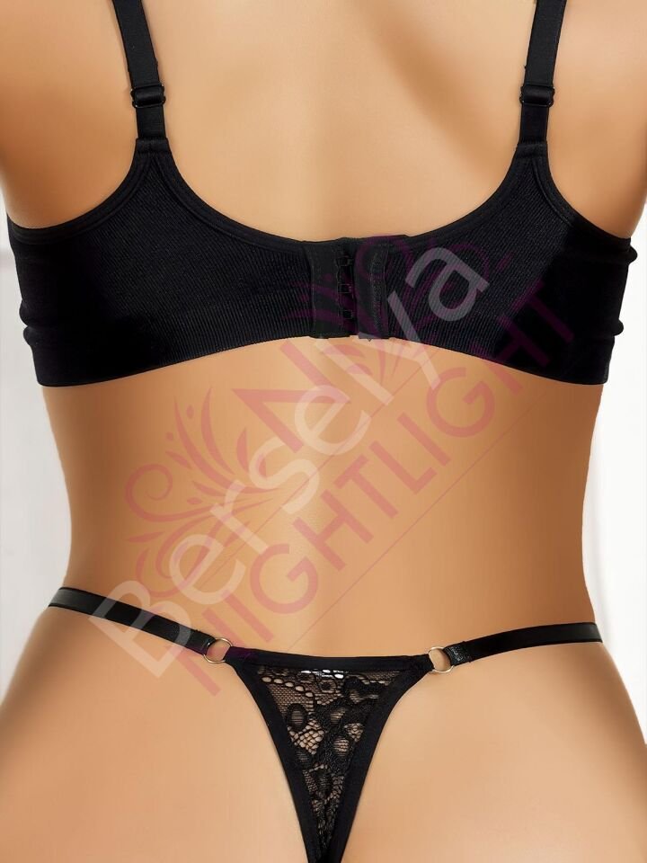 Bacak Bantlı Özel Bölgesi Açık Fantazi Külot