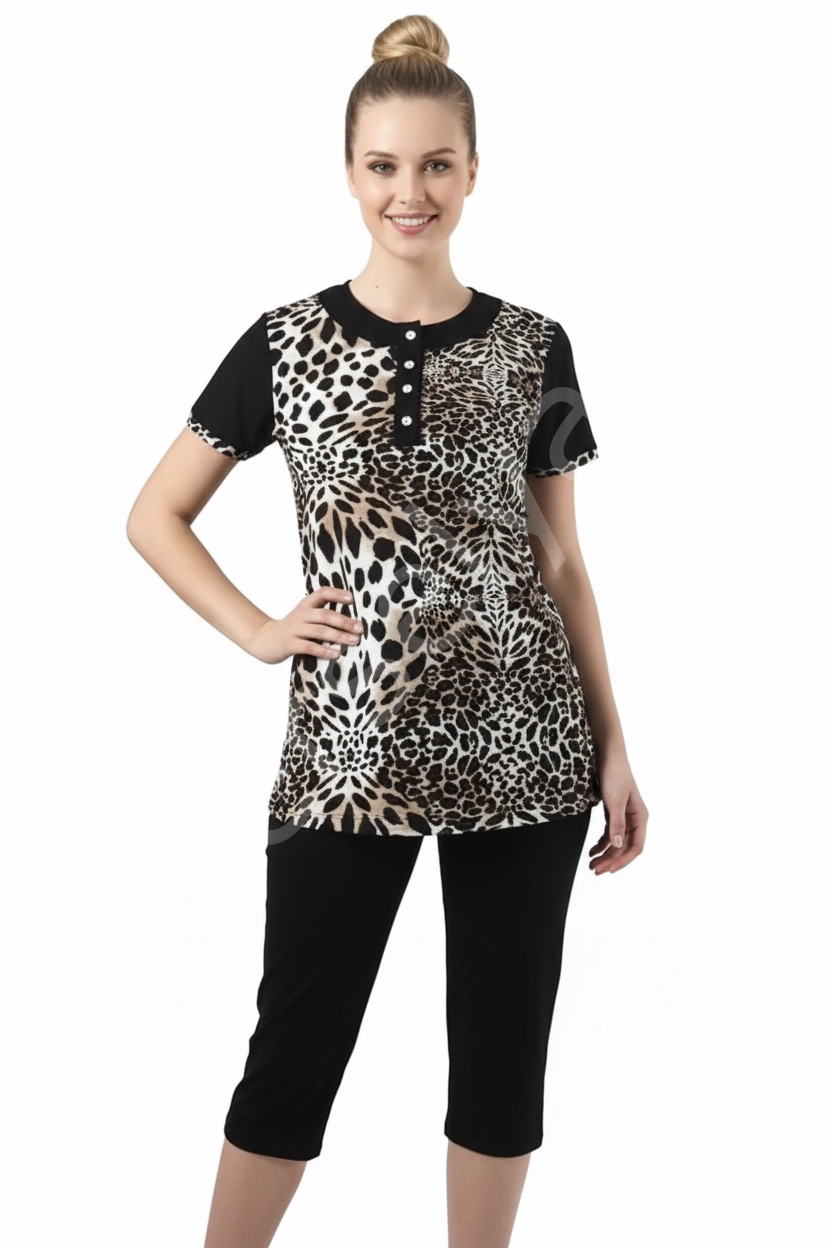 Hmd Kadın Leopar Taytlı Takım 60018