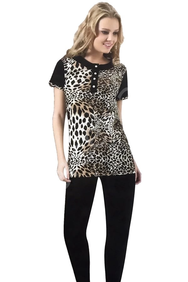 Hmd Kadın Leopar Taytlı Takım 60018