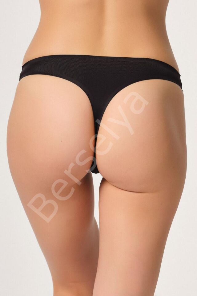 Siyah Mı Emay 2802 Yapıştırma Lazer Kesim String Külot