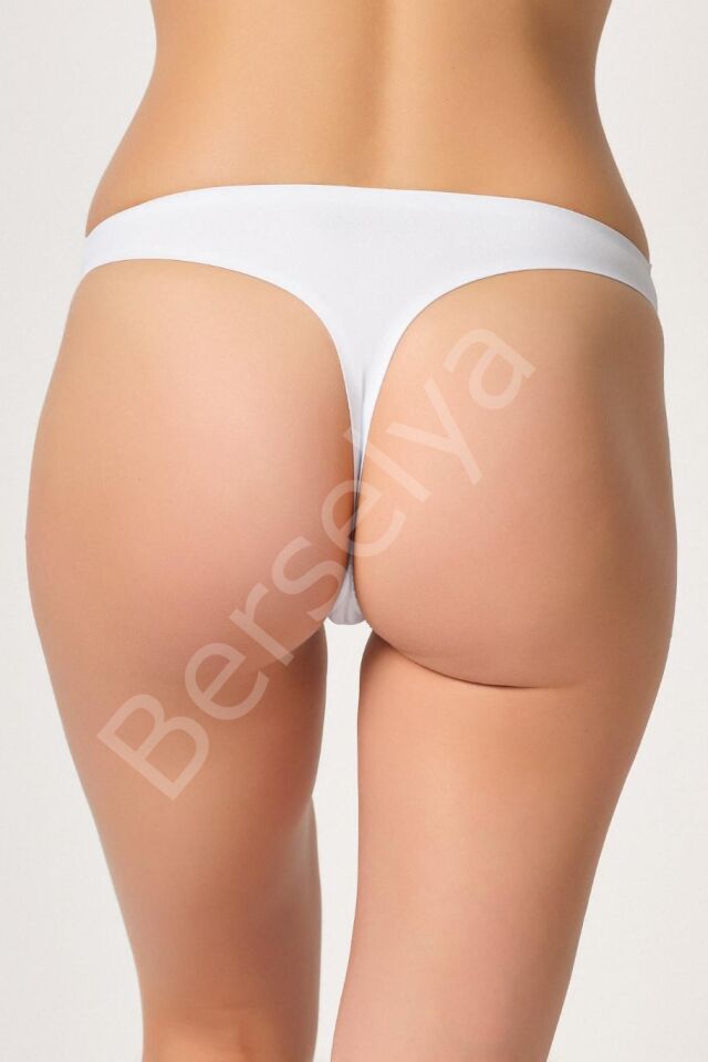 Beyaz Mı Emay 2802 Yapıştırma Lazer Kesim String Külot