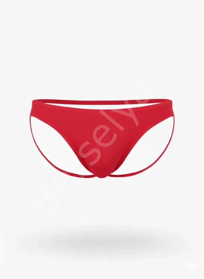 Fantezi Arkası Açık Seksi 2'li Erkek Külot