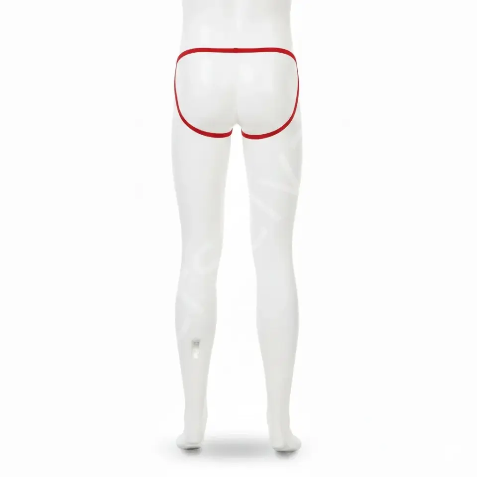 Seksi Dantelli Arkası Açık Seksi Kırmızı Erkek Külot