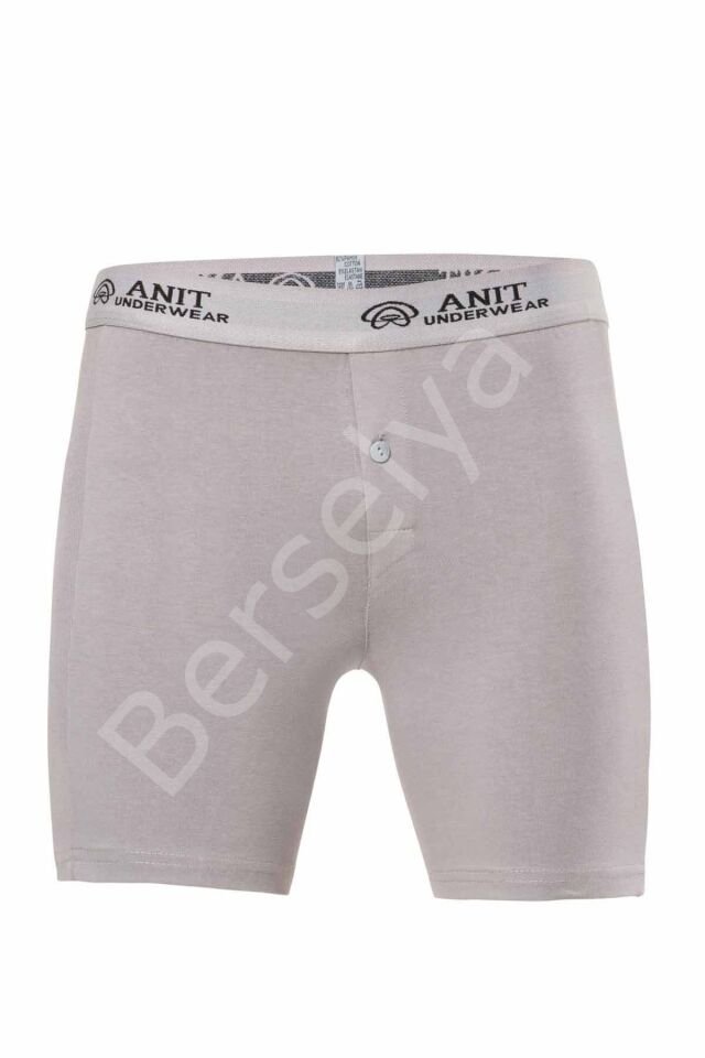 Likralı Uzun Erkek Boxer Gri - 1114A 2XL