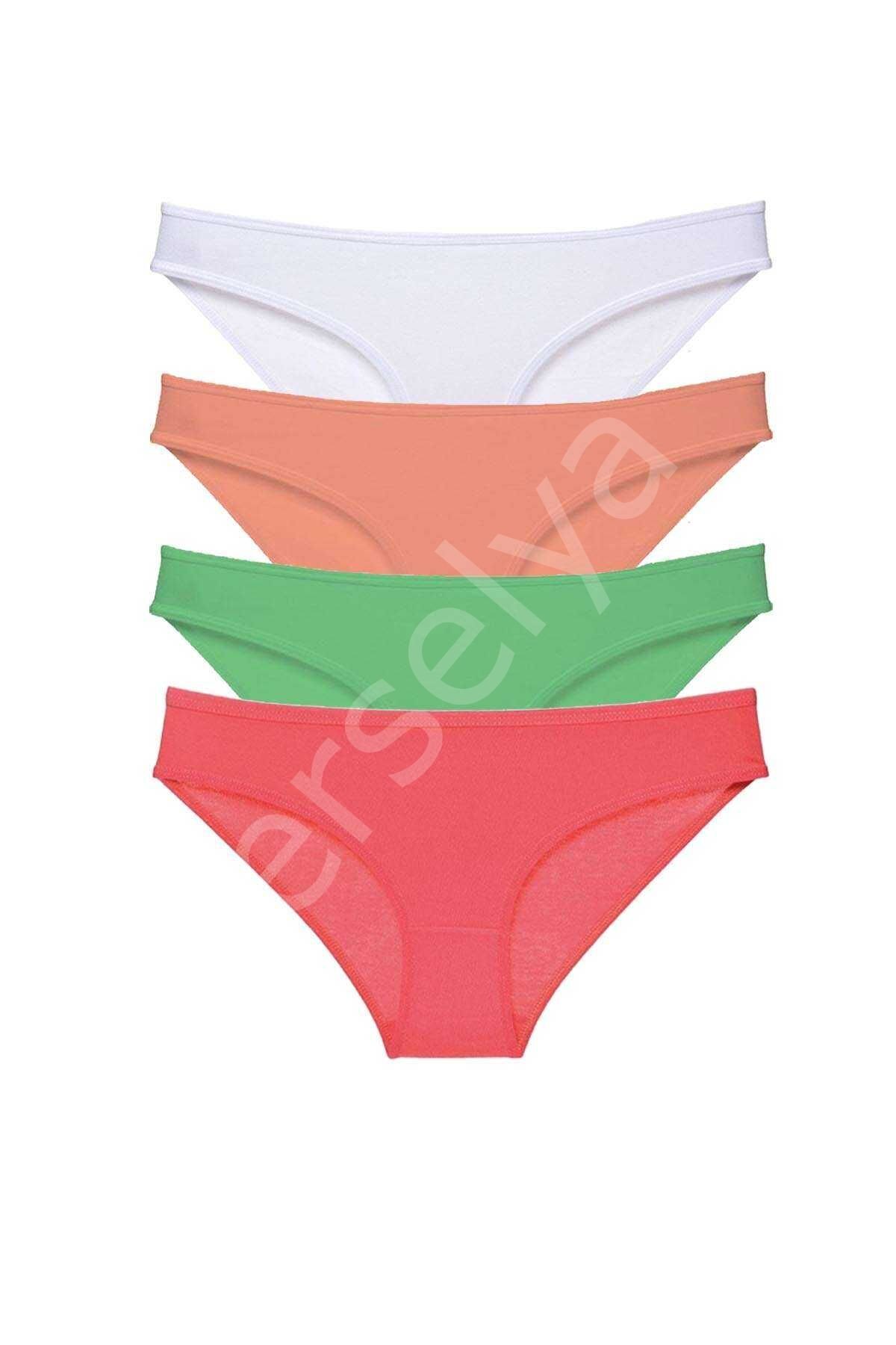 4 adet Süper Eko Set Likralı Kadın Slip Külot 526