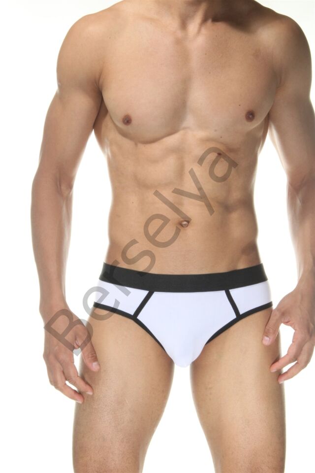 Beyaz Jockstrap Erkek  İç Giyim