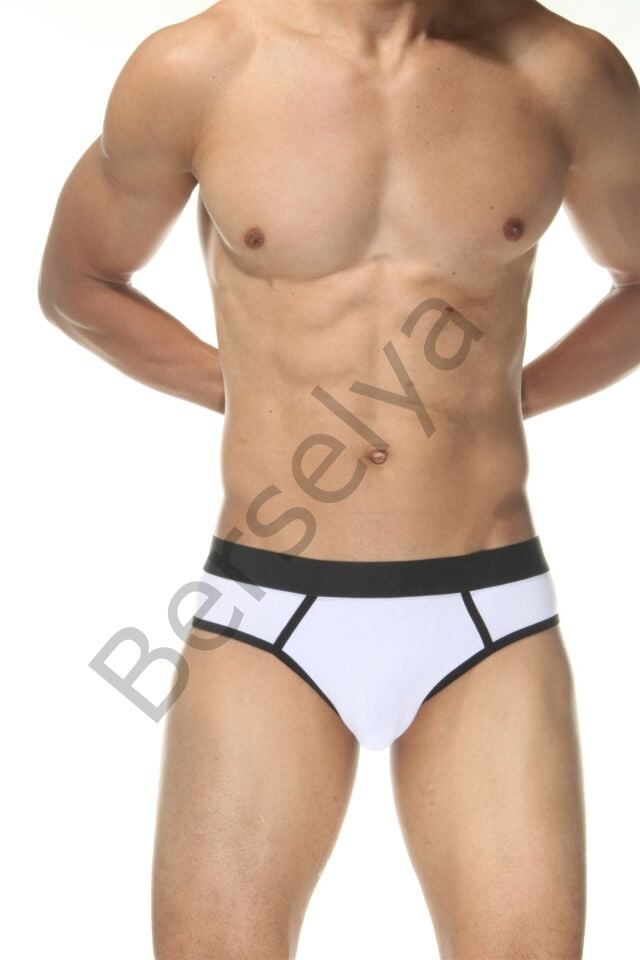 Beyaz Jockstrap Erkek  İç Giyim