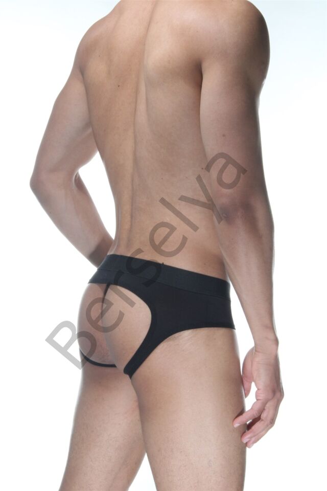 Siyah Jockstrap Erkek  İç Giyim