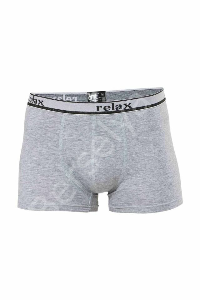 Relax Pamuklu Esnek Erkek Boxer Gri - 1268A 2XL
