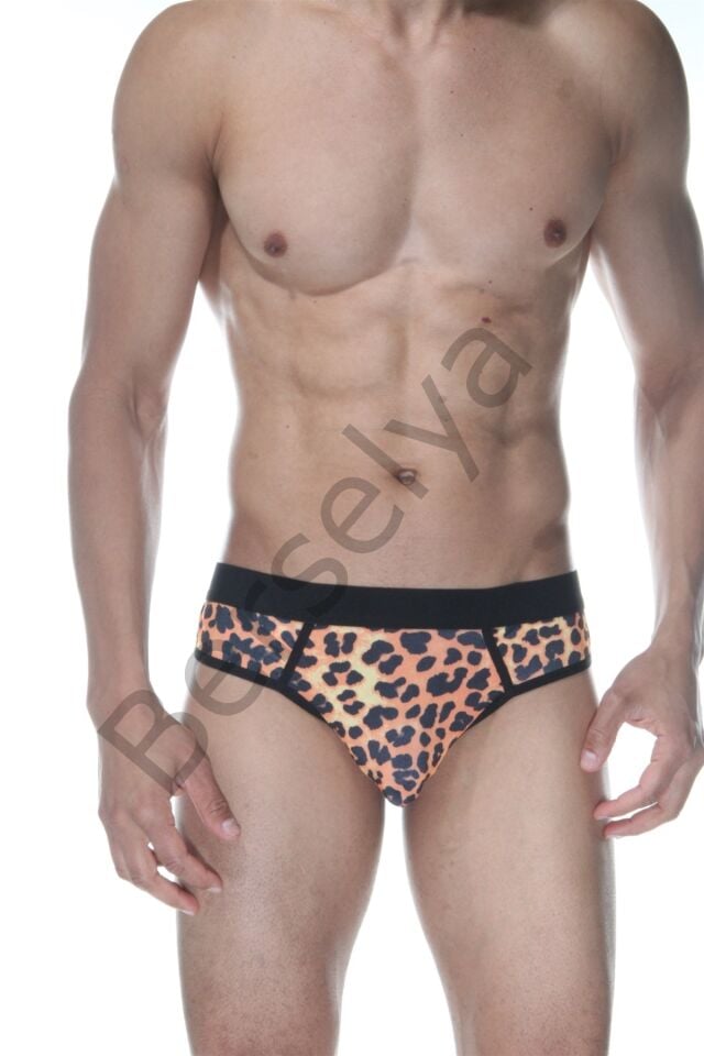 Leopar Jockstrap Fantezi İç Giyim
