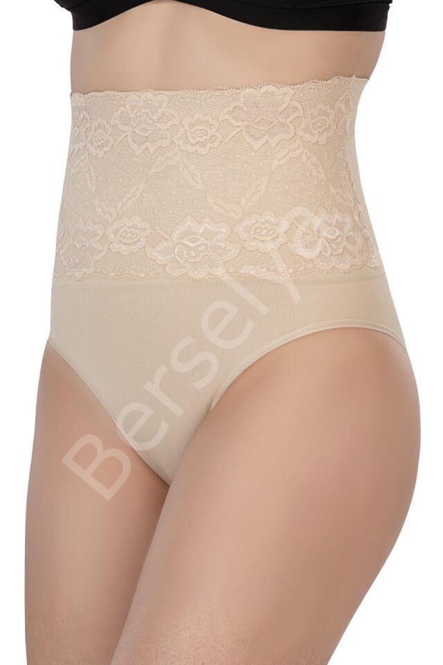 Ten Mı Emay 2090 Önü Dantelli Yüksek Bel Slip Korse