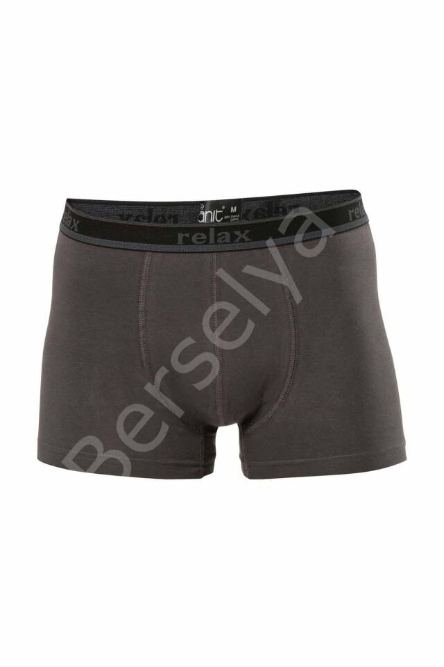 Relax Pamuklu Esnek Erkek Boxer Füme - 1268A 2XL