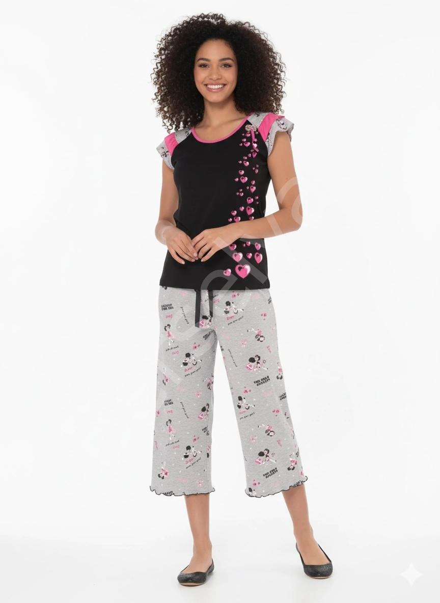 Berrak Bayan Kapri Pijama Takım 5131