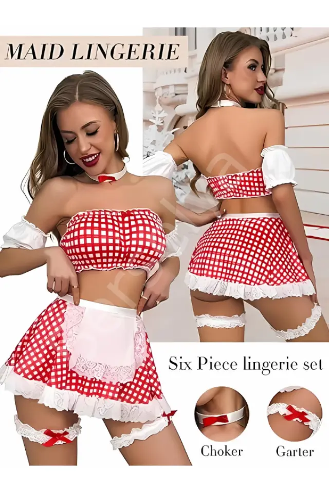 Kırmızı Etekli Gecelik