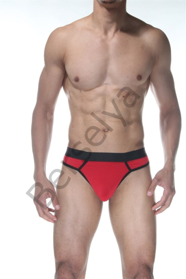 Kırmızı Erkek  Tanga Çamaşırı