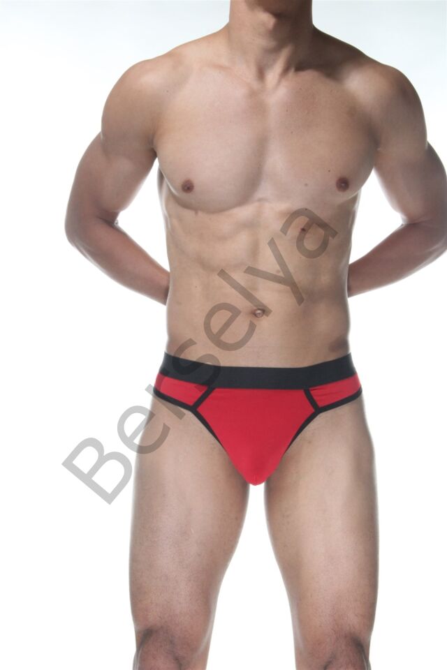 Kırmızı Erkek  Tanga Çamaşırı