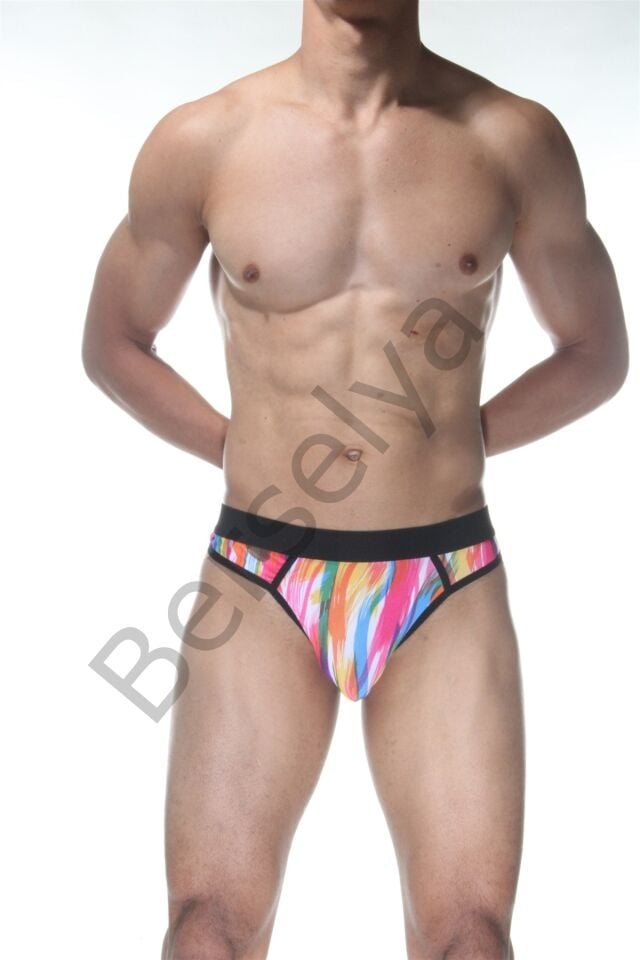Renkli Erkek  Tanga Çamaşır