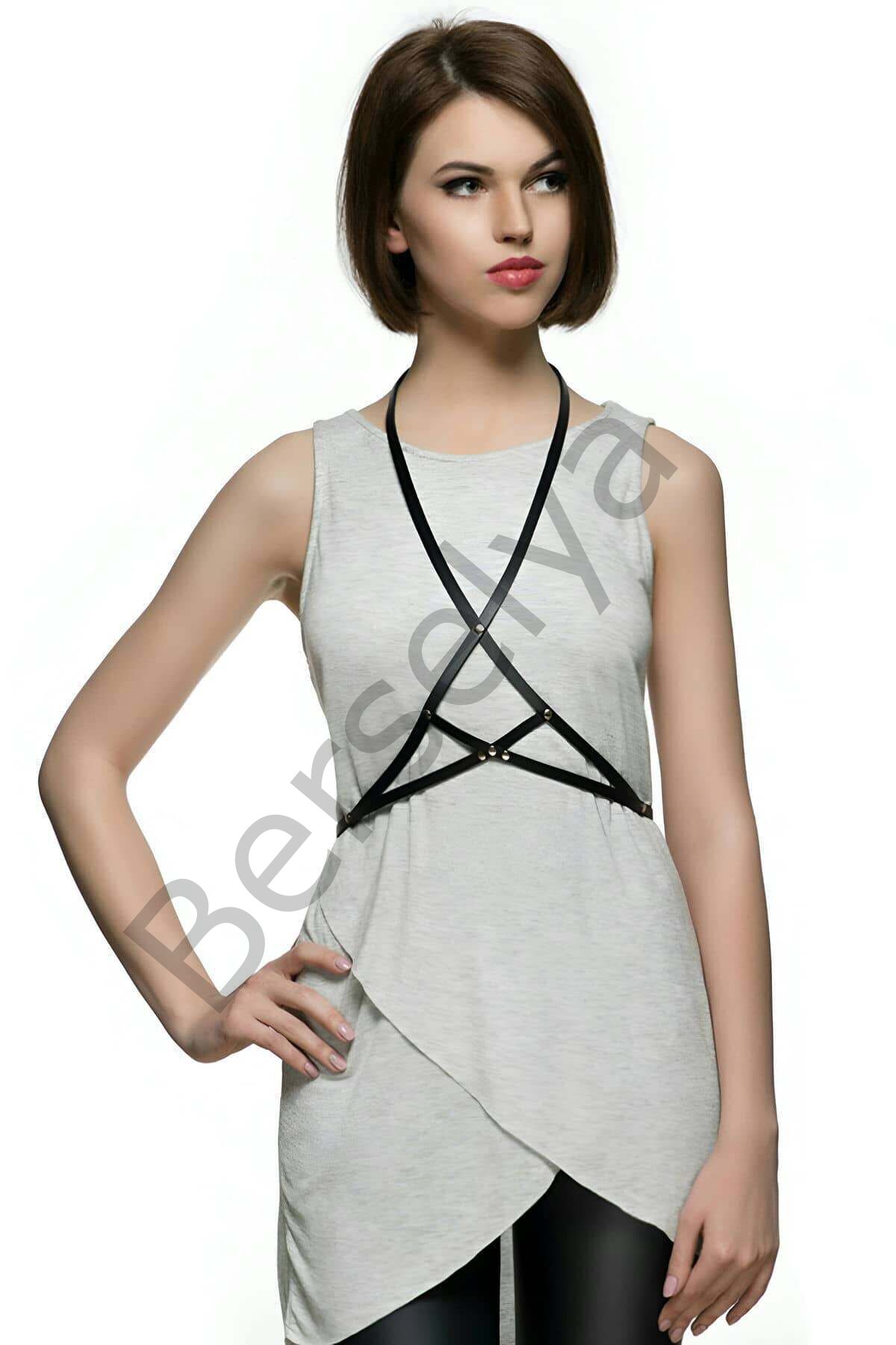 T-shirt, Gömlek Üzeri Deri Aksesuar - Brf183