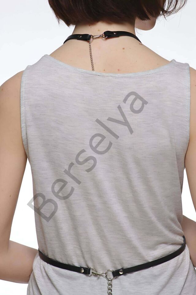 T-shirt, Gömlek Üzeri Deri Aksesuar - Brf183