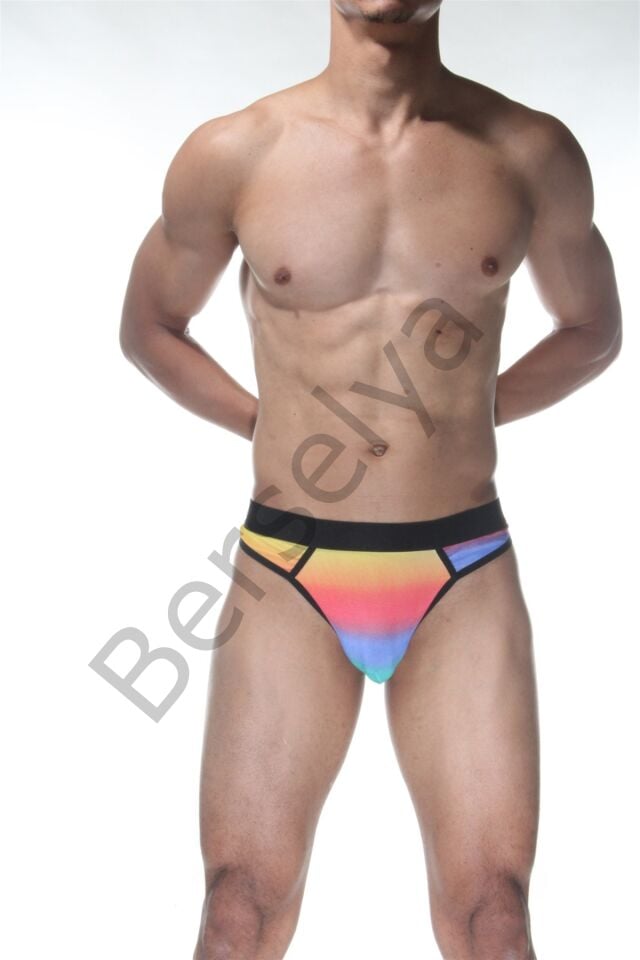 Gökkuşağı Erkek  Tanga Kulot