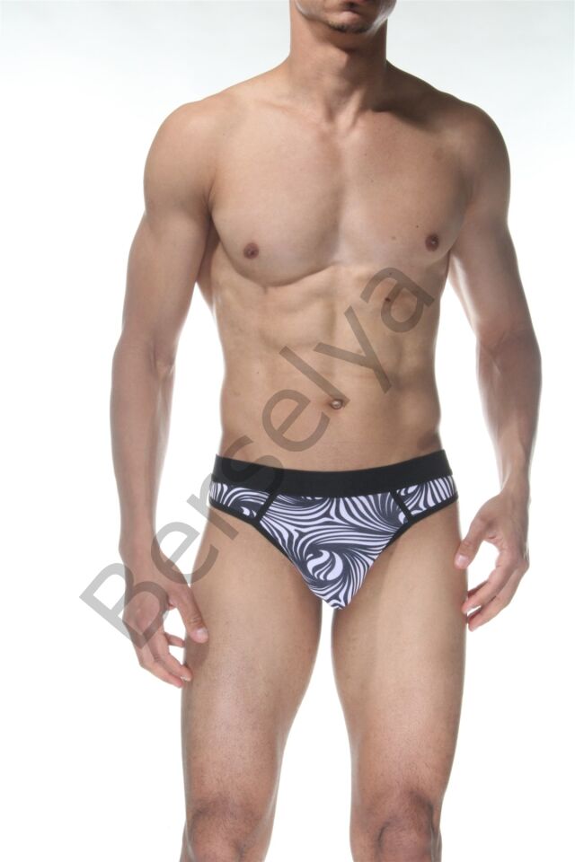 Zebra Desenli Erkek  Tangası