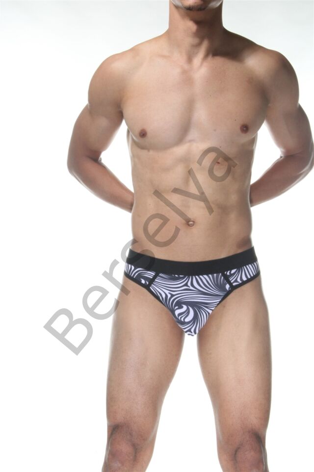 Zebra Desenli Erkek  Tangası