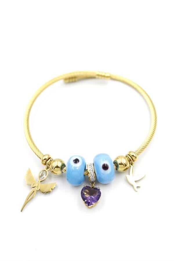 Melek Charm Bilezik - Altın