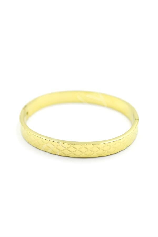 Üçgen Dilimli Bilezik - Altın