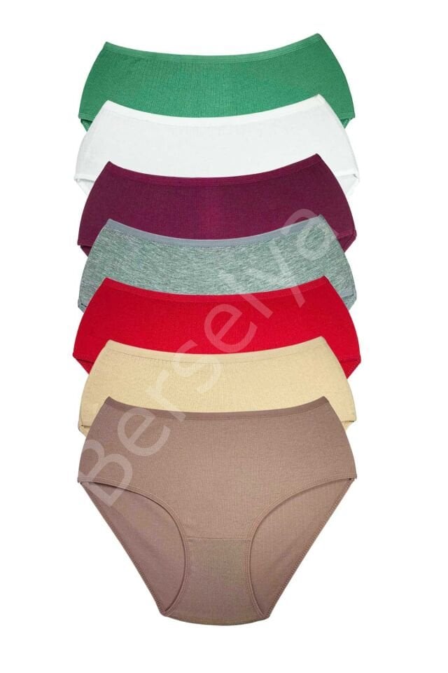7 Adet Kadın Yüksek Bel Ribana Bato Külot S016
