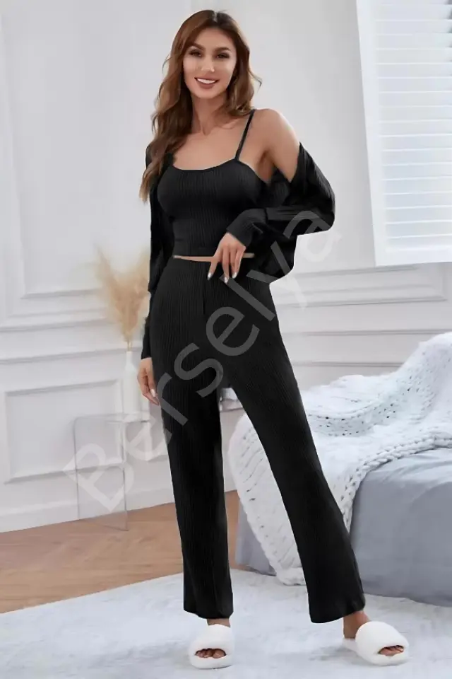 Siyah Gecelik Takım