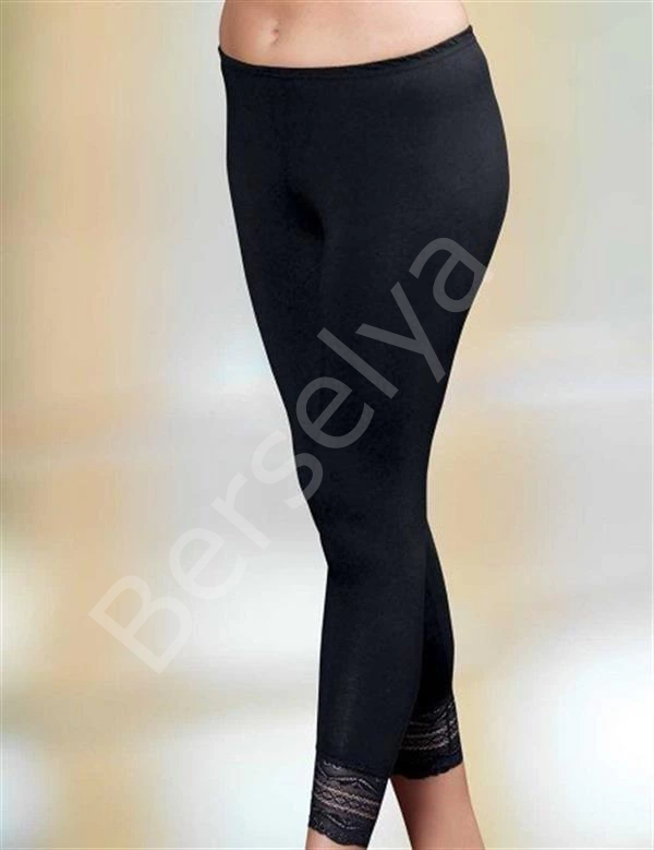 Şahinler Paçası Dantel Uzun Tayt B889