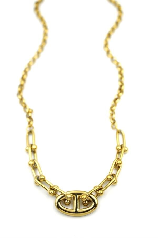 Tf Zincir Kolye - Altın