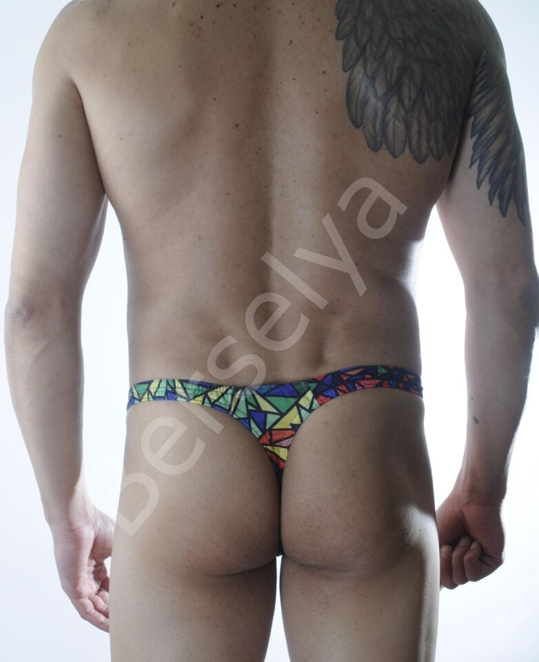 Erkek Renkli Tanga İç Çamaşırı