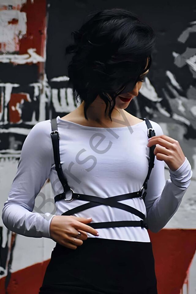 Uzun Ve Bele Dolamalı Şık Harness - Brf172