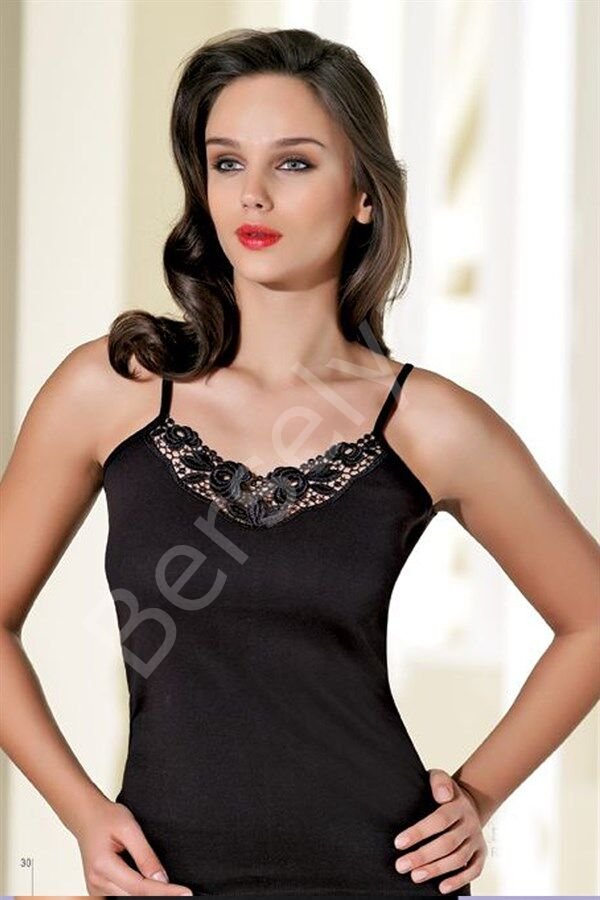 Şahinler Motifli İp Askı Atlet B080