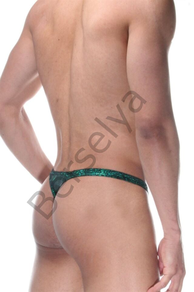 Yeşil Simli Erkek  Tangası