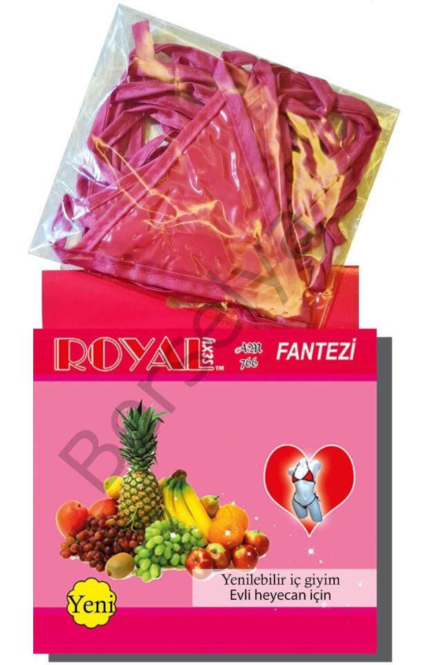 Fantezi Tüketilebilen Yenilebilir Tropikal Aromalı İç Çamaşırı Takımı