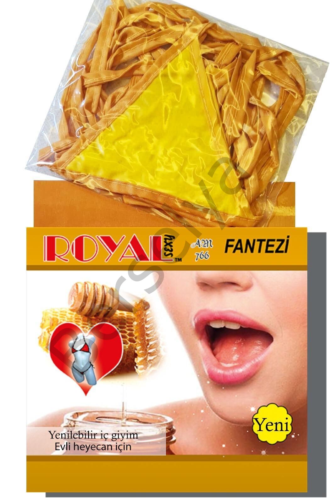 Fantezi Tüketilebilen Yenilebilir Bal Aromalı İç Çamaşırı Takımı