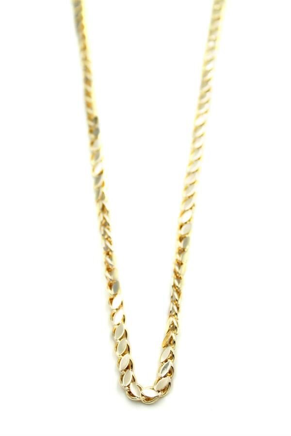 Arpa Zincir Kolye- 60cm - Altın