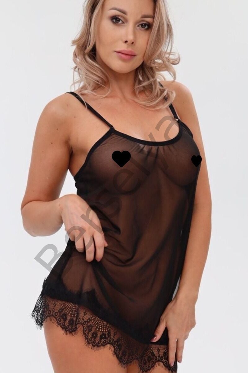 Dantelli Kısa Tül Gecelik Tnmd1295g