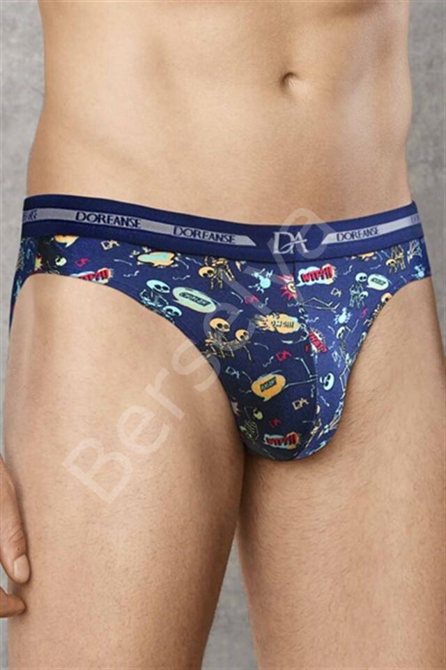 Doreanse Erkek  Modal Baskılı Külot Slip 1279