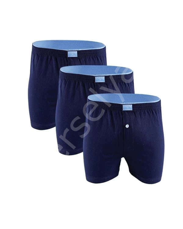 Huma One Erkek  Havlu Bel Düz Boxer 2174 3 Adet