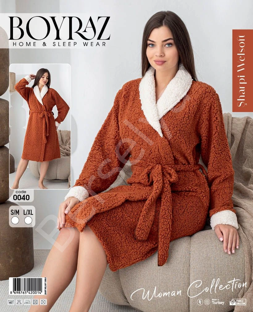 Boyraz 0040 Kadın Sharpi Welsolf Sabahlık
