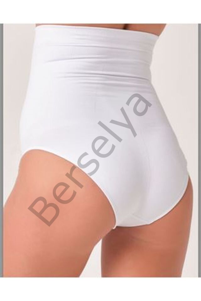 Beyaz Kadın Dikişsiz Slip Korse - 780