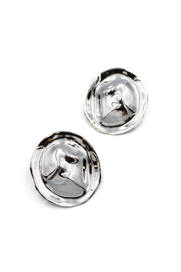 Plaka Küpe - Gümüş