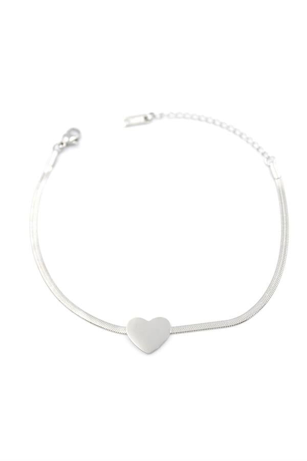 Kalp Bileklik - Gümüş