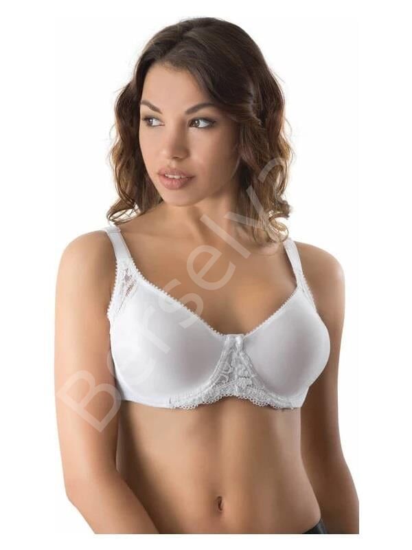 Beyaz Mı Emay 164 C Balenli Dantelli Sütyen