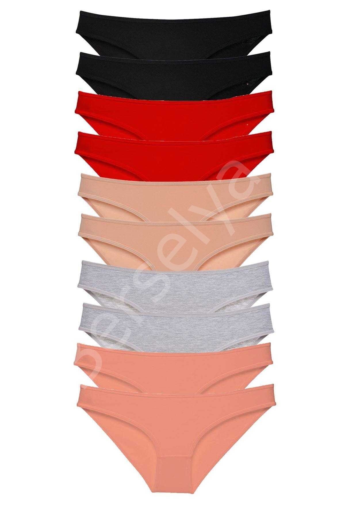 10 adet Süper Eko Set Likralı Kadın Slip Külot 501