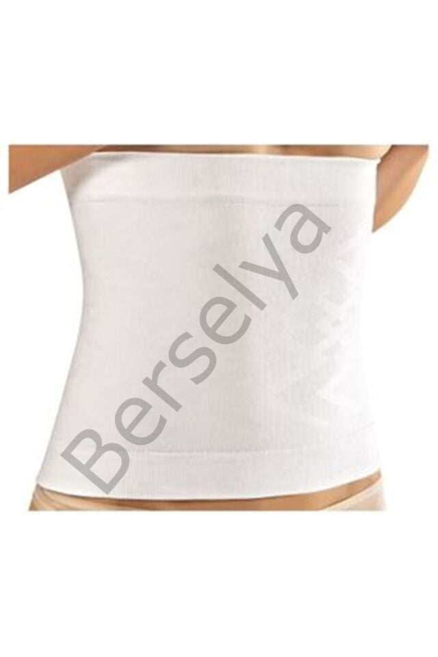 Beyaz Kadın Dikişsiz Bel Korse - 770